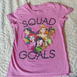 Disney Princess | Pink Crewneck T-Shirt M 7-8